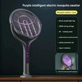Multi functional 2-in-1 mosquito killer lamp angle retractable mosquito swatter USB rechargeable mosquito swatter bat swatter Qme With Stretching Rod