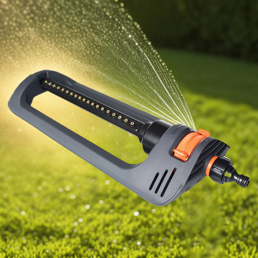 Oscillating Sprinkler 19 Hole Nozzles Lawn Sprinkler Swing Irrigation Sprinkler for Yard Qme