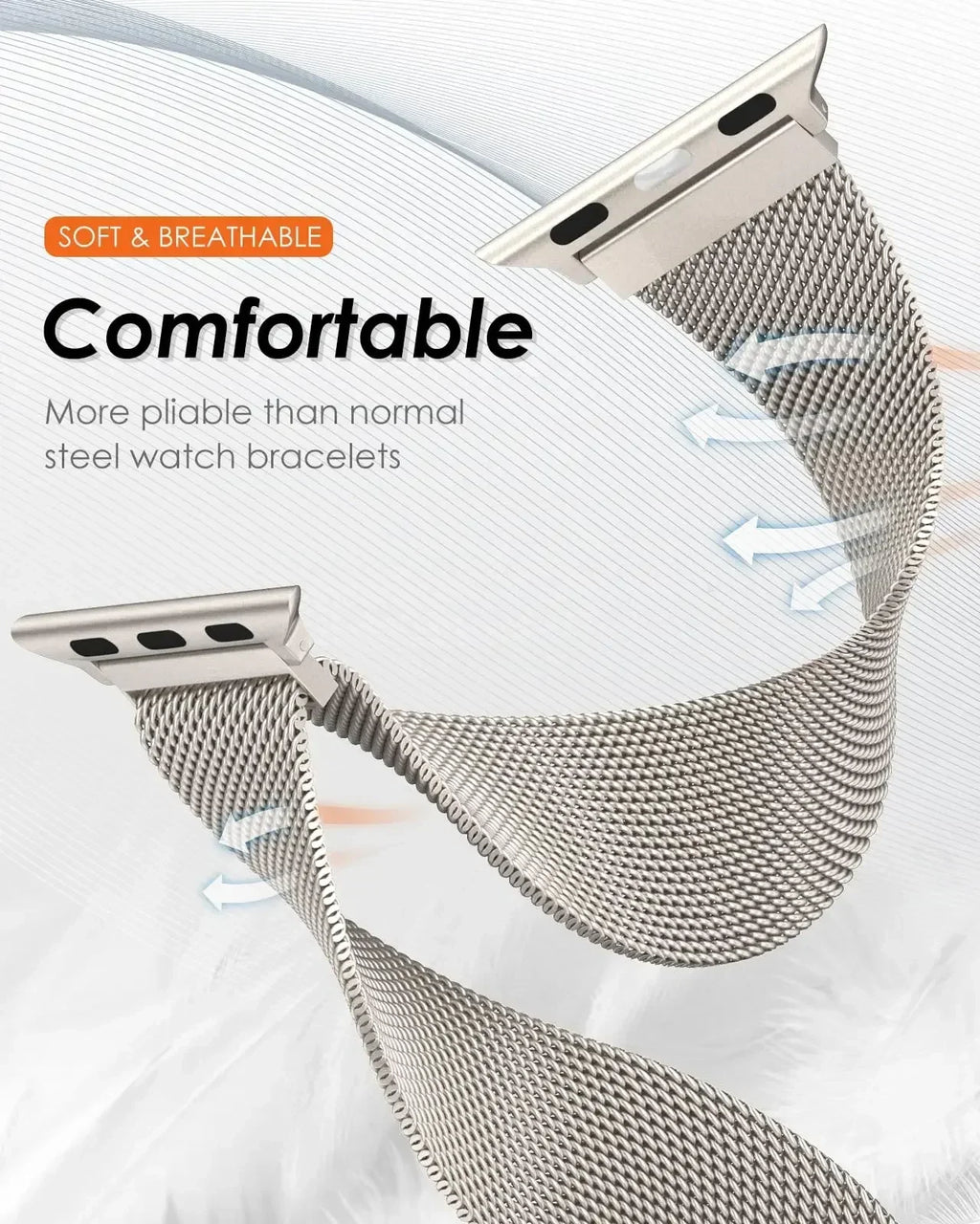 Milanese strap For apple Watch bands 44mm 40mm 45mm 49mm 41mm 38mm 42 44 mm Bracelet iwatch Series 9 3 6 5 SE 7 8 Ultra 2 strap Qme