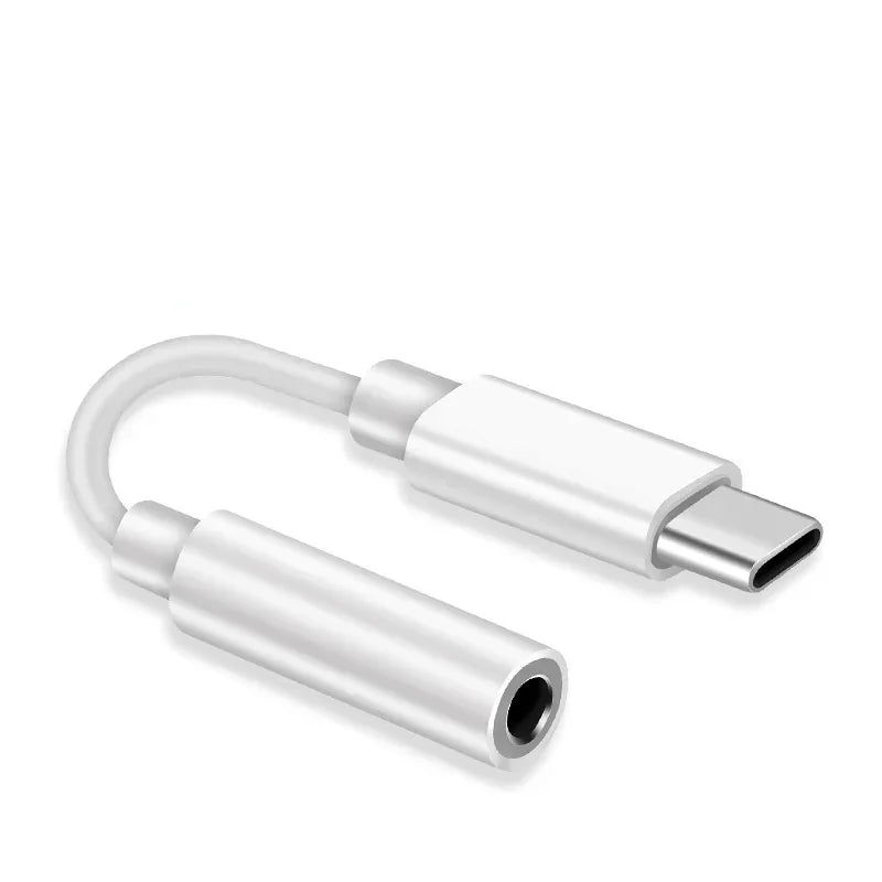 5pcs USB C To 3.5 Mm Headphone Adapter for Xiaomi Samsung C Type 3.5 Jack Headphone Audio Auxiliary Cable for Samsung Note10 Qme