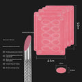 Double-ended Nail Beveled Head Cuticle Pusher Remover Stainless Steel Qme Pink 5