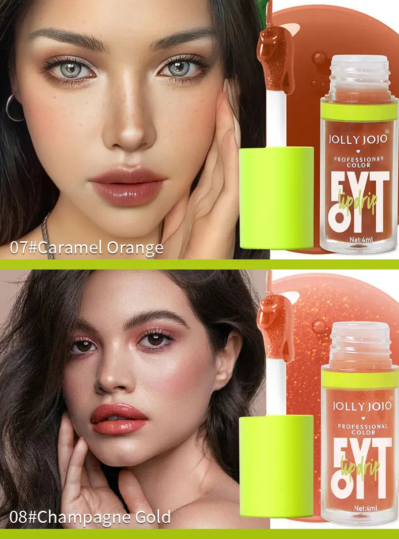 Clear Lip Gloss Crystal Jelly Lasting Moisturizing Lip Oil No Sticky Sexy Gloss Korean Fashion Liquid Lipstick Makeups Lip Care Qme