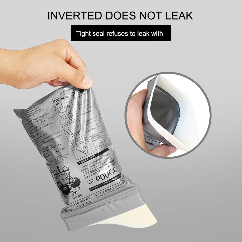 100-8PC Outdoor Emergency Urine Bags 600ml Disposable Travel Mobile Toilet Portable Urinal Bag for Female Baby Male Vomiting Bag Qme