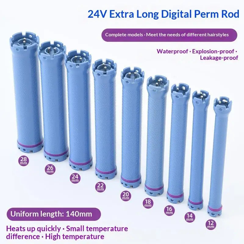 Digital Temperature-controlled Hair Rods 24 V Electric Curling Tools Qme