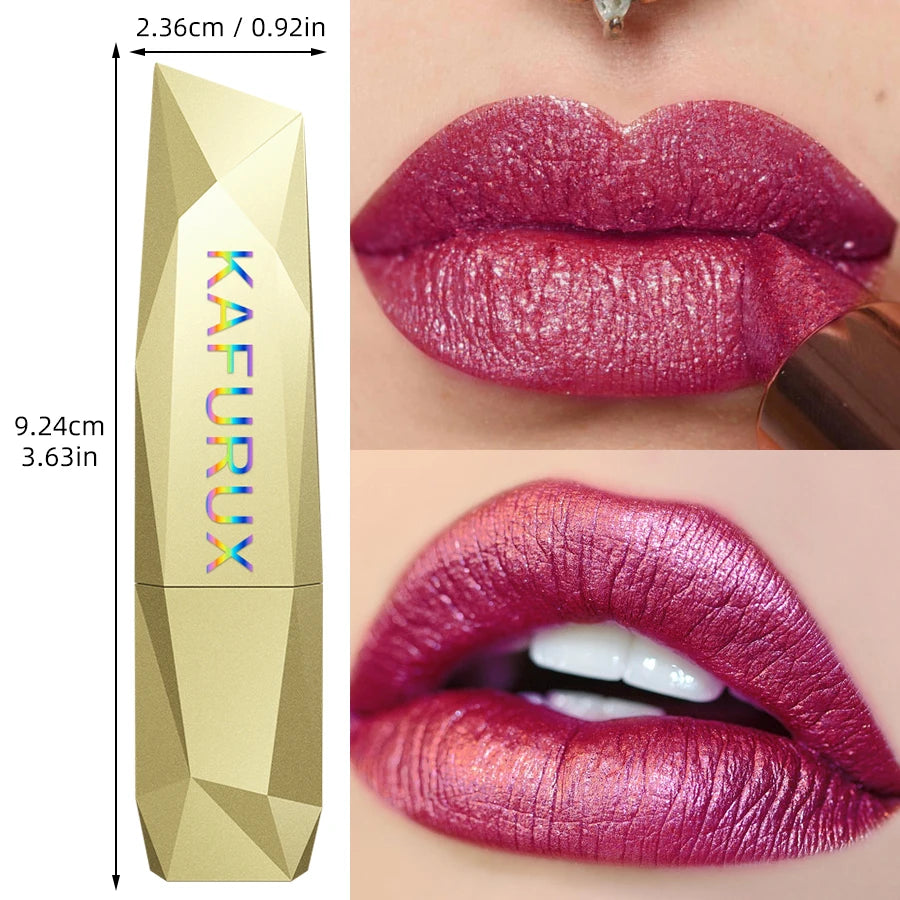 Sexy Glitter Plumping Metallic Lipstick Moisturizer Lip Oil Qme