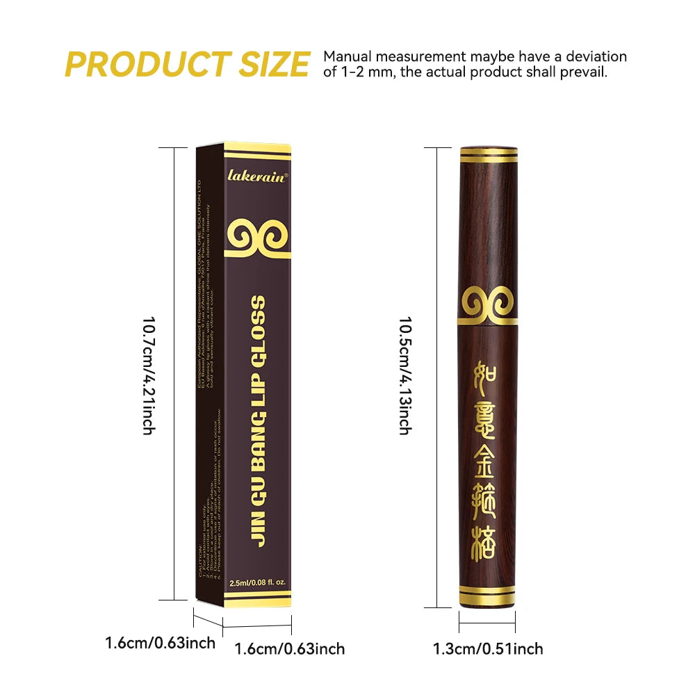 Golden Staff Lip Gloss Glossy Unique Appearance Qme