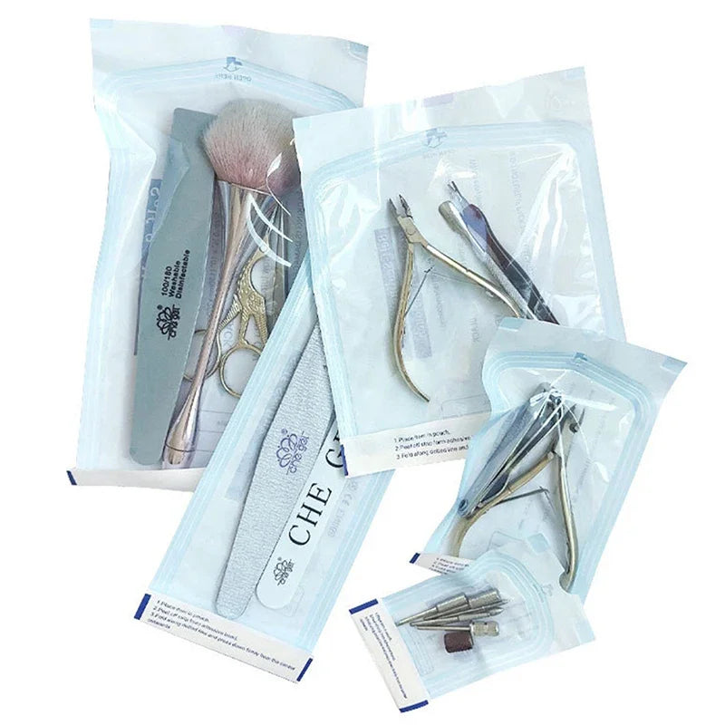 200pcs/box Self-sealing Sterilization Pouches Bags 5 Sizes Medical-grade Bag Disposable Tattoo Accessories Supplies Qme