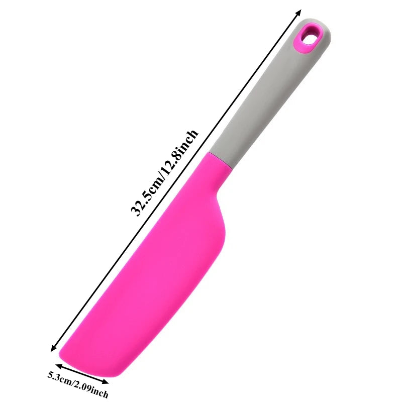 Silicone Cooking Leakage Spatula Dense Shovel Fried Fishomelette Qme Rose Red
