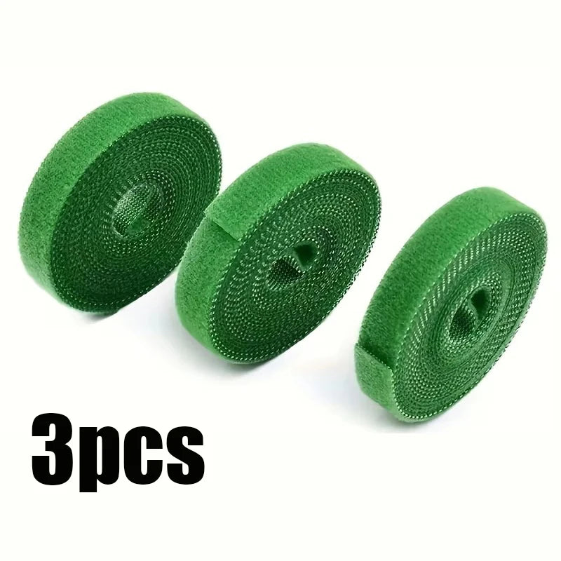 3 Rolls Green Garden Twine Plant Ties Nylon Plant Bandage Garden Hook Loop Bamboo Canl E Wrap Support Garden Accessories Qme 3 Rolls