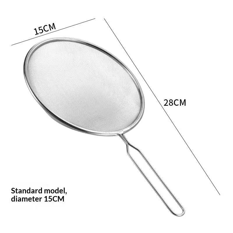 Rgonomic Kitchen Strainer Christmas Recipes Non-slip Handle Hook Qme B