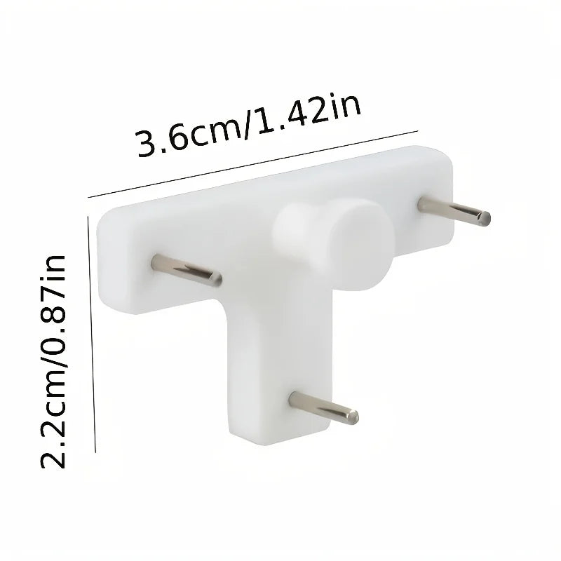 T-type Invisible Nail Hooks - Heavy Duty Picture Hangers for Photo Frames, Paintings & Gallery Walls, No Trace Hanging Hooks Qme