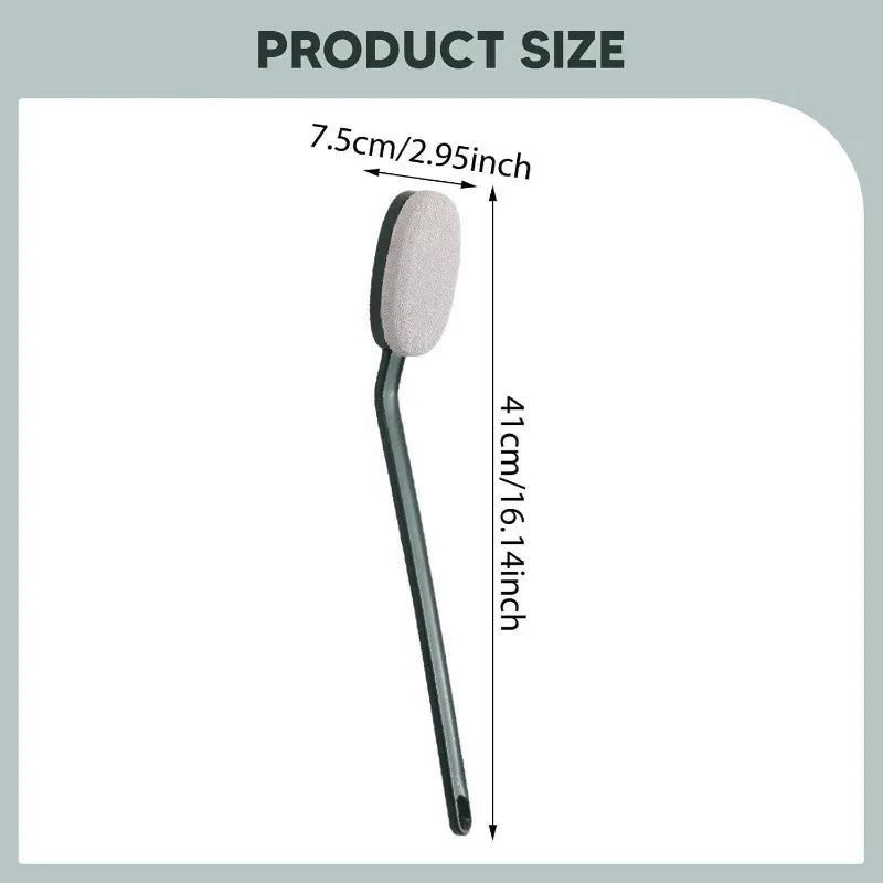 Long Handle Back Scrubber Brush Soft Bristles Exfoliating Massaging Qme