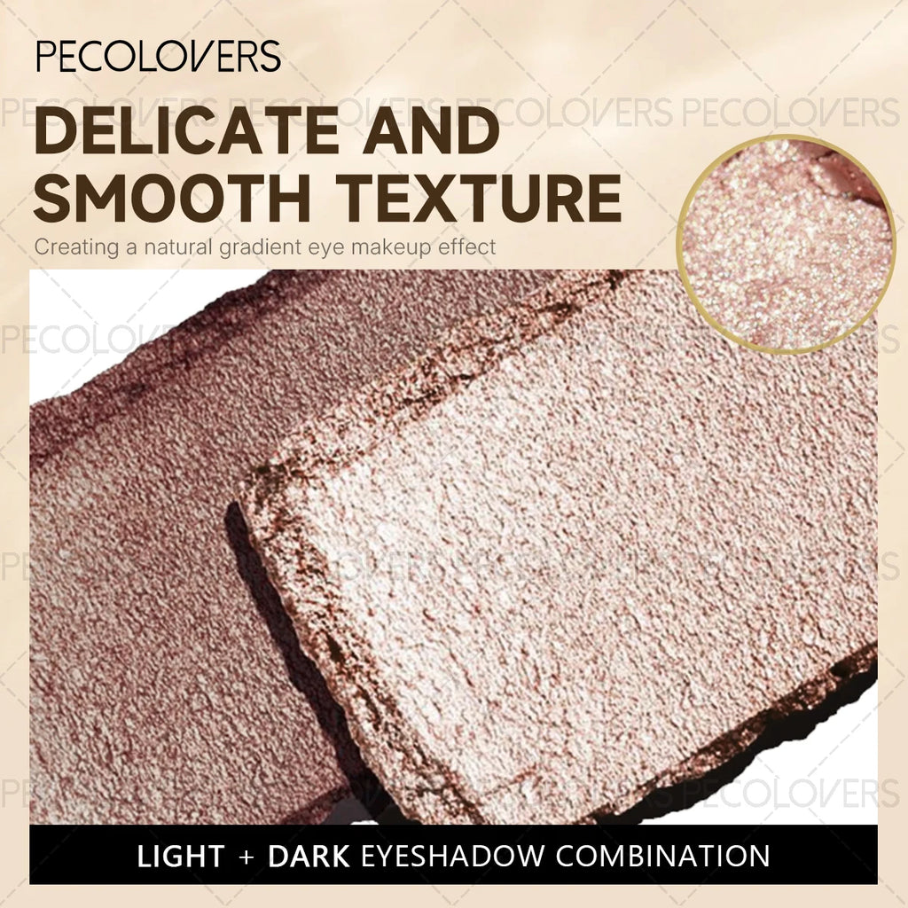 Two Shades Glitter Eyeshadow Stick Pigmentation 6 Option Gradient Qme