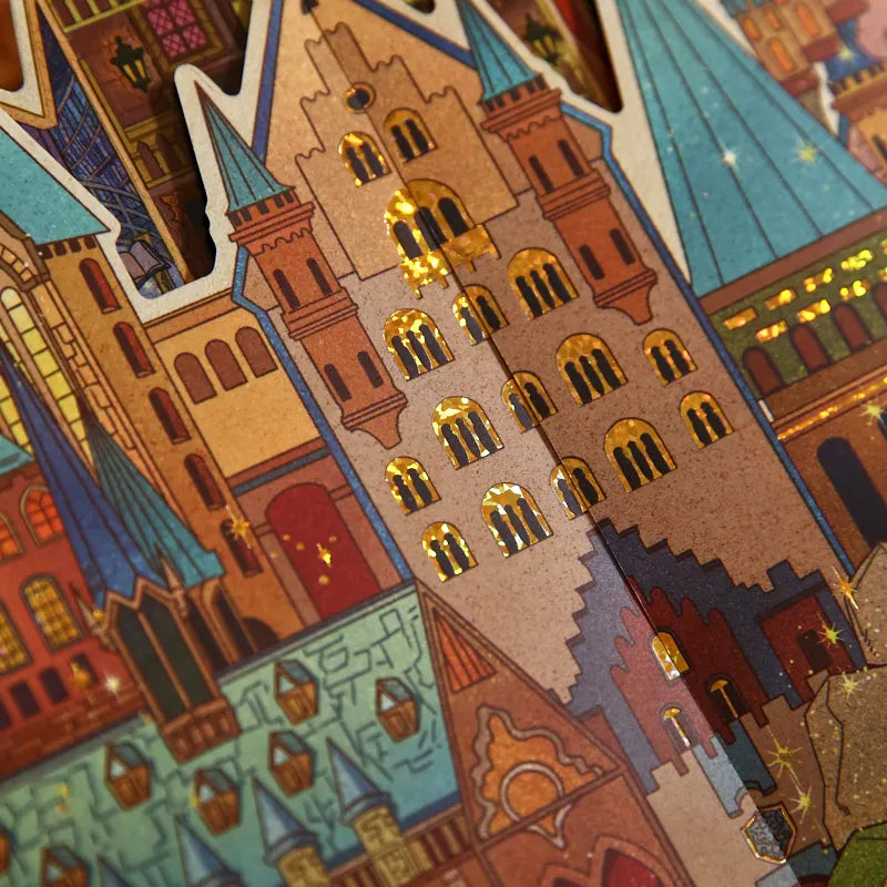 Miniature Storytelling Scene House Stickers, Art Collectible Stickers, A Must-Have for Craft Lovers to Kill Time Qme