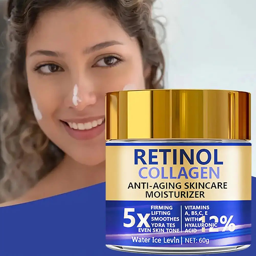 Retinol Collagen Cream Face Moisturizer Women Men Moisturizing Qme