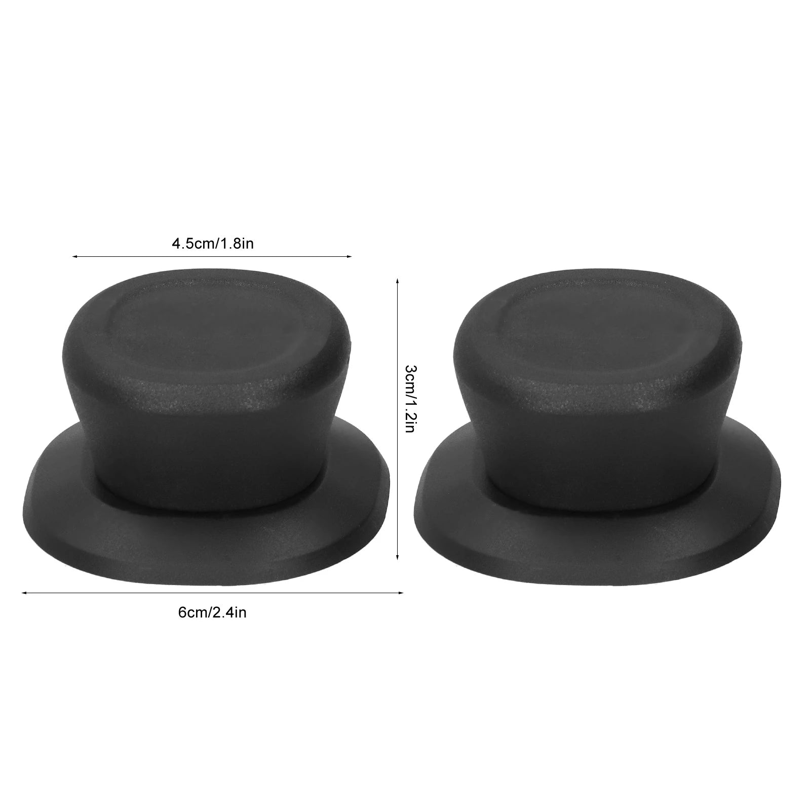 2Pcs Pot Lid Knobs Replacement Pan Cover Holding Handle with Screw Cookware Accessories Cookware Accessories Pan Cover Knob Qme