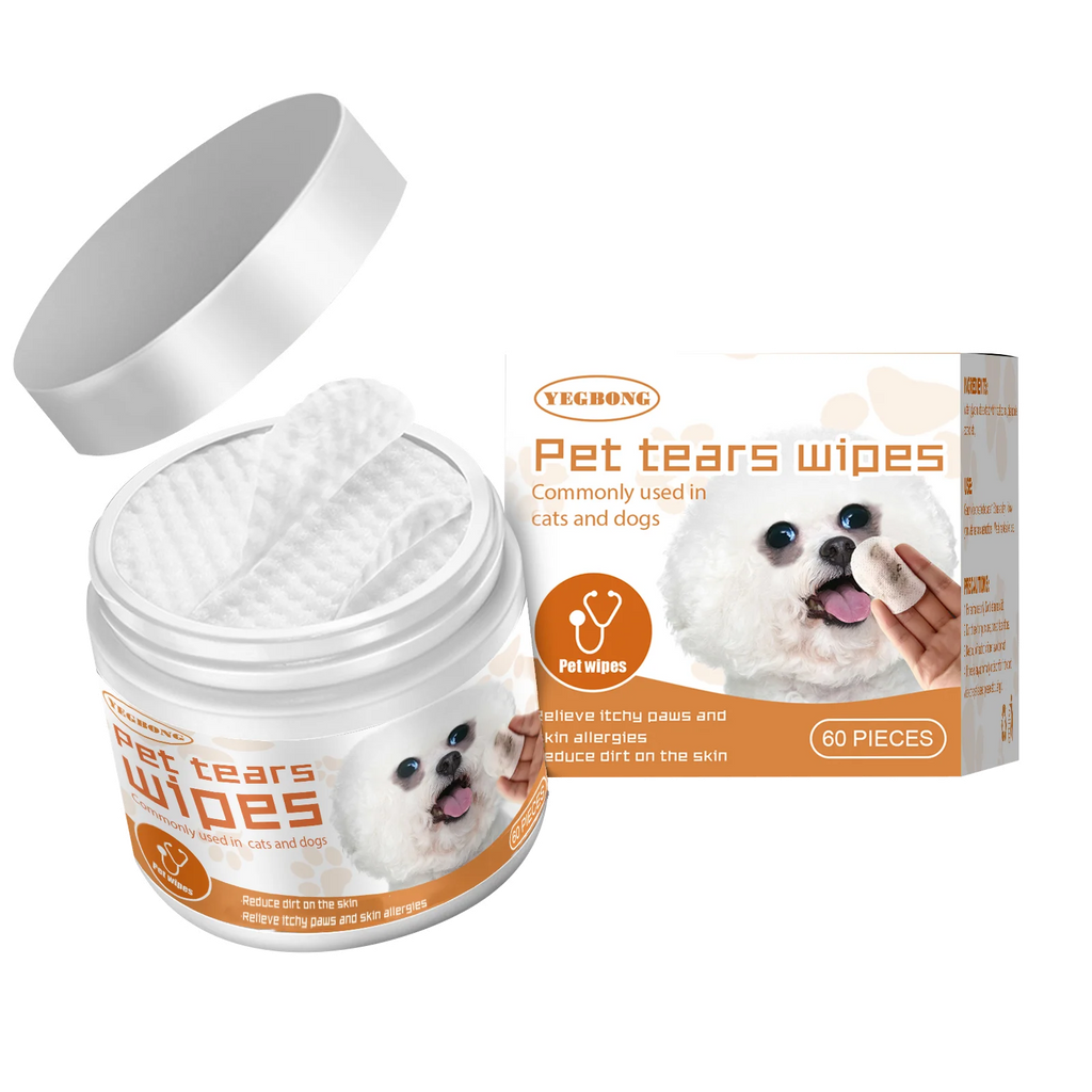 Pet Eye Cleaning Wipe Quickly Removing Tear Mark Stain Whitening Relieve Eye Discomfort Eliminate Odor Pets Grooming Wet Tissues Qme