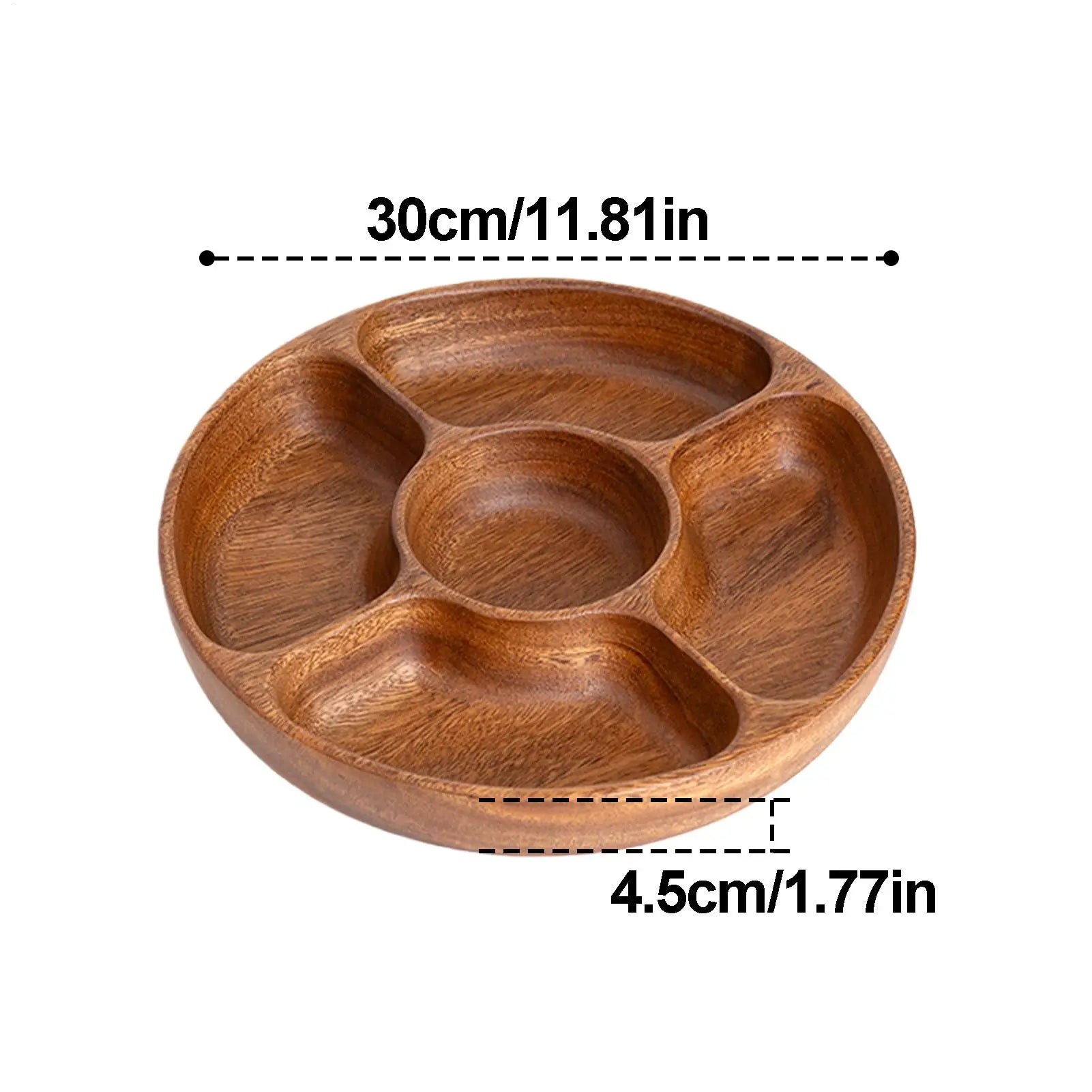 Serving Trays for Party 5-Compartment Festive Platter Decorative Tray for Snack Charcuterie Dessert Candy Appetizers Breakfast Qme