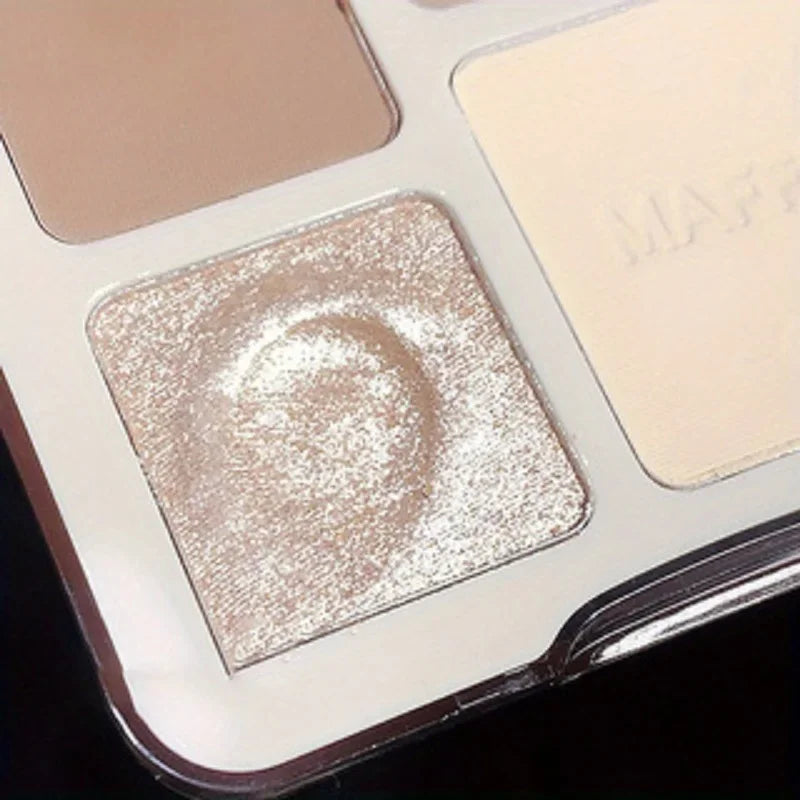 Natural Stereoscopic Face Powder Palette Matte Bronzer Contour Qme