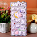1Pc Cute Soft 3D PP Stress Relief Cartoon Stickers Rabbit Bear Dog Theme For DIY Scrapbook Cup Notebook Decoration Gift Qme P21