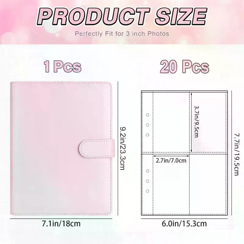 Page 4 Grids Photo Card A5-Binder Kpop Albums Idol Cards Loose-leaf Qme