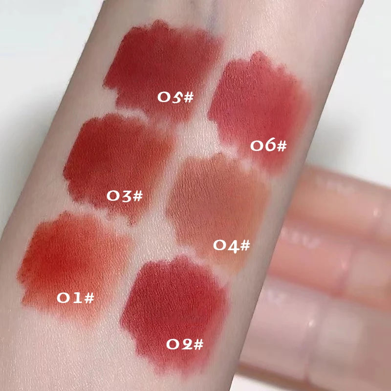 Matte Lip Mud OPE Nude Apricot Long Lasting Waterproof Velvet Smudge Qme