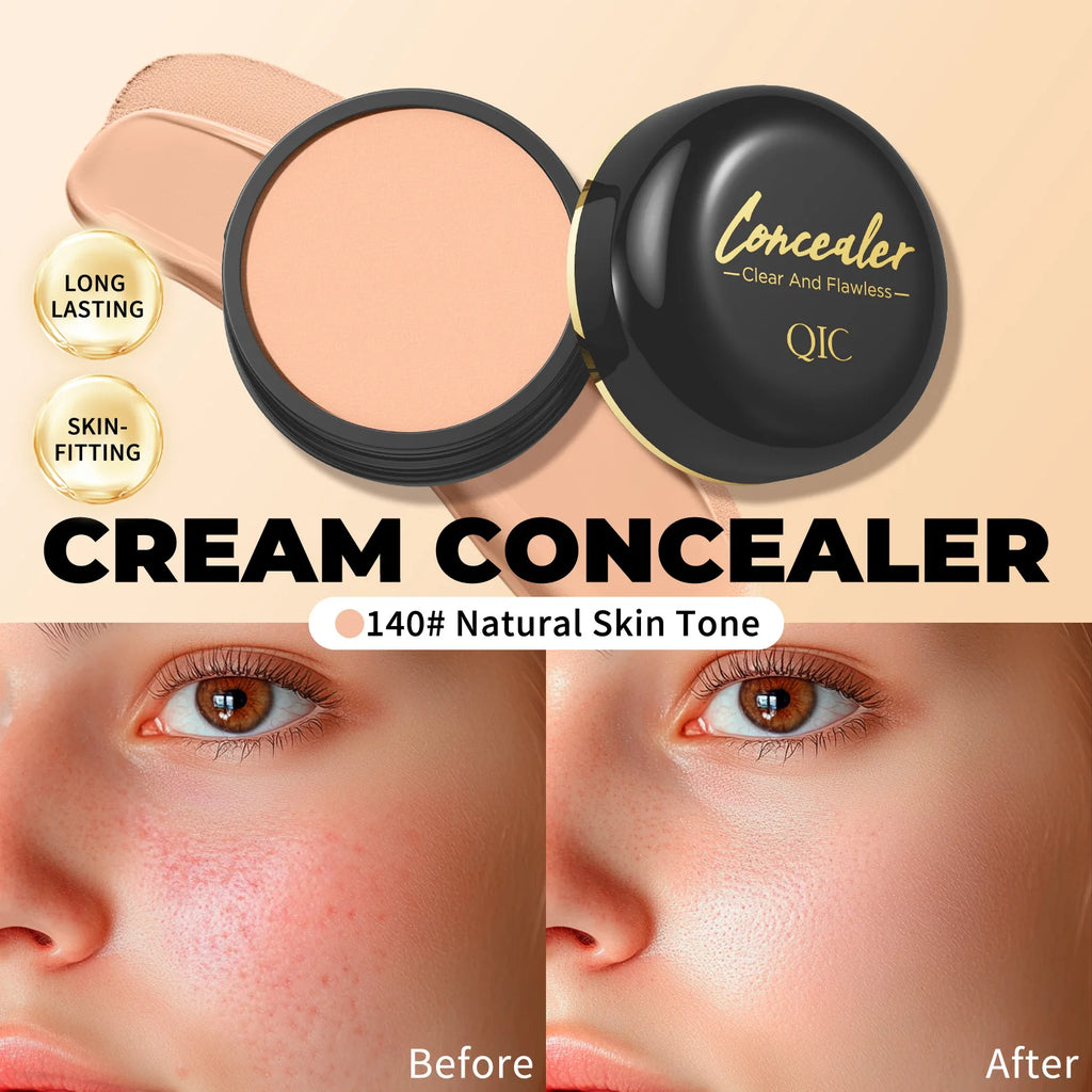 Waterproof Full Coverage Concealer for Tattoos, Scars - Natural Finish Foundation for All Skin Tones & Types Qme