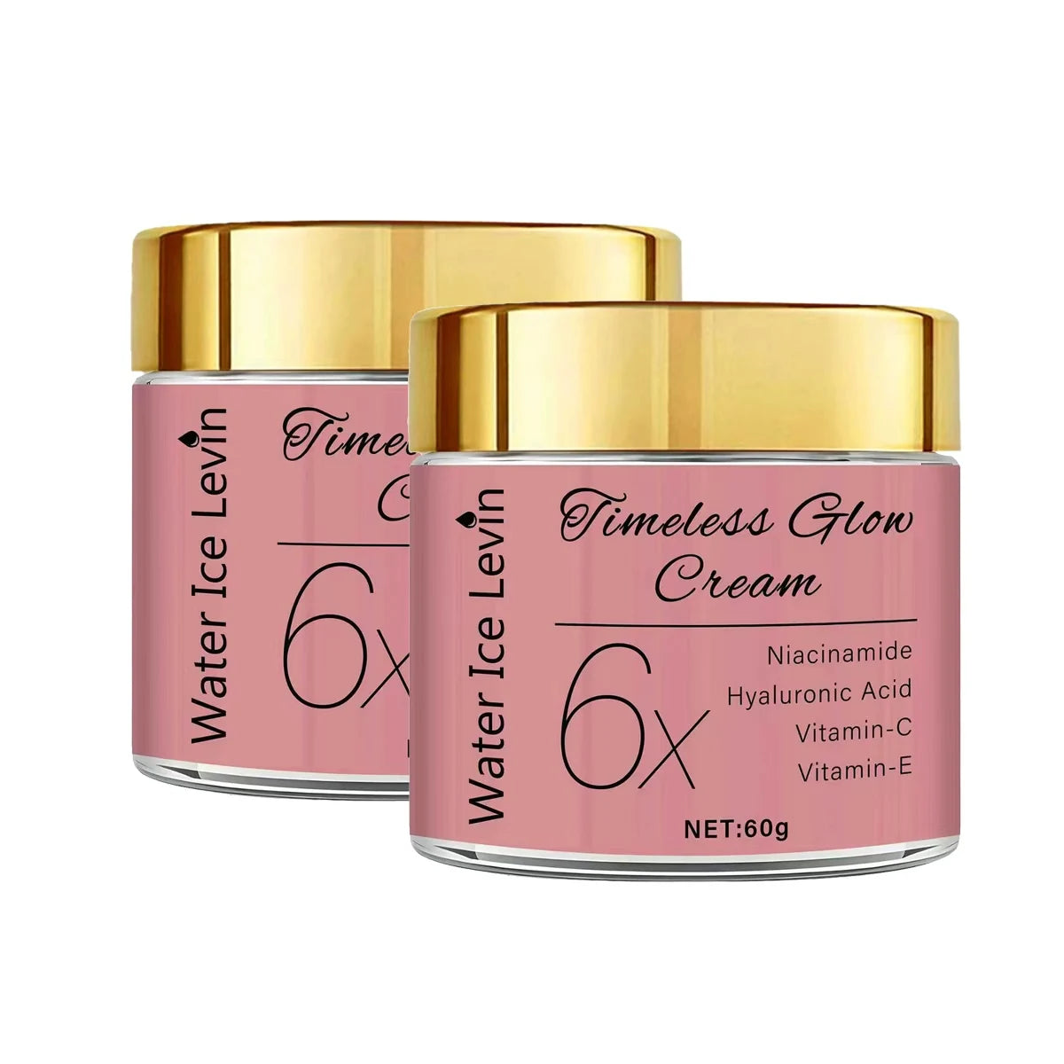 Timeless Glow Face Cream with Niacinamide, Hyaluronic Acid & Vitamin C - Brightening & Moisturizing for Softer, Radiant Skin Qme YELLOW 60g