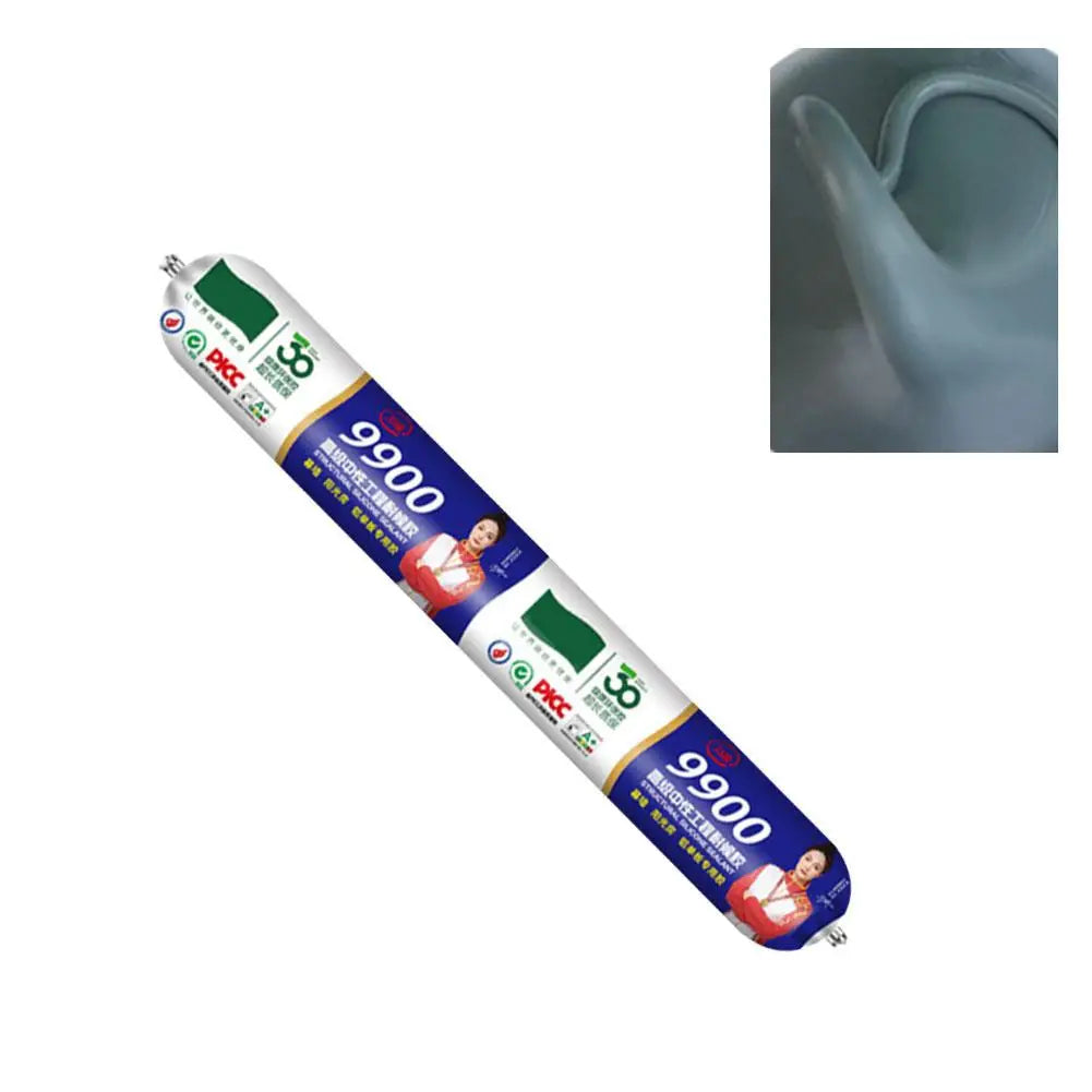 Transparent Silicon Waterproof Sealant 9900 Structural Silicone Engineering Adhesive Quick Drying For Wall Stone Doors Adhesive Qme D