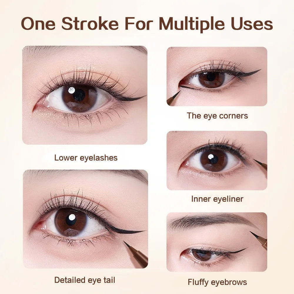 GECOMO Color-condensing Smooth Liquid Eyeliner Pen Quick-drying Qme