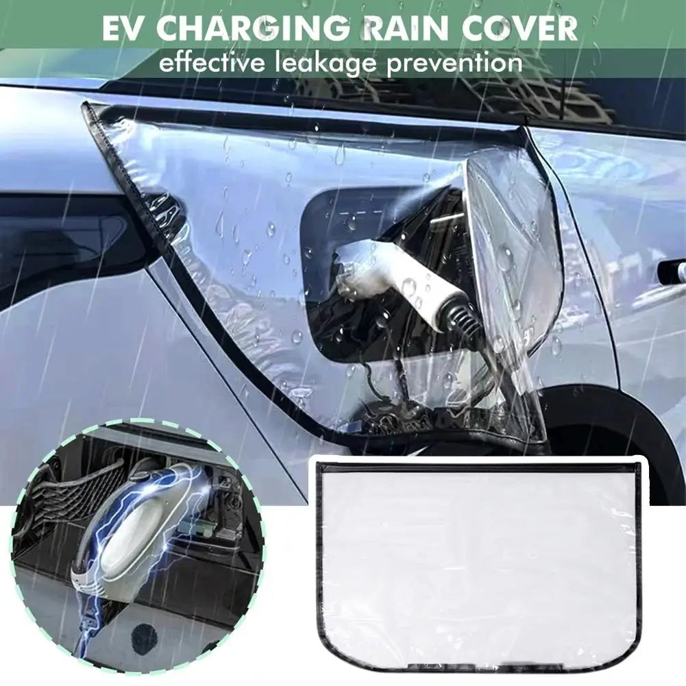 Electric Vehicle Charger Port Cover Outdoor Rainproof Protection Dustproof Covers Car Accessories for Tesla Model 3 Y SUV Qme