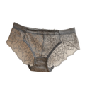 Lingerie Low Waist Women's Panties Transparent Hollow Out Lace Briefs Qme Grey One Size 1pc