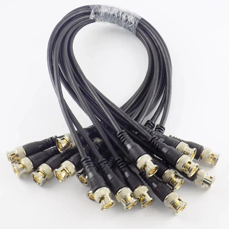 2PCS BNC Jumper Q9 Male to Male SDI Cable SYV-75-3-5 for Security Camera Video Signal Connection Qme