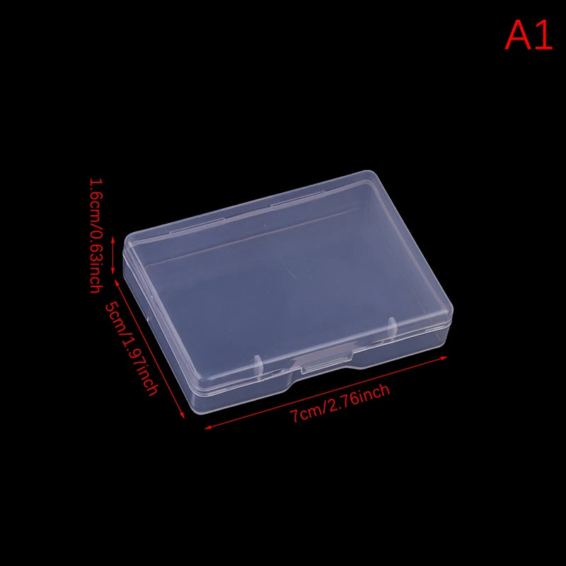 Transparent Rectangular Plastic Box Translucent Durable Dustproof Qme A1