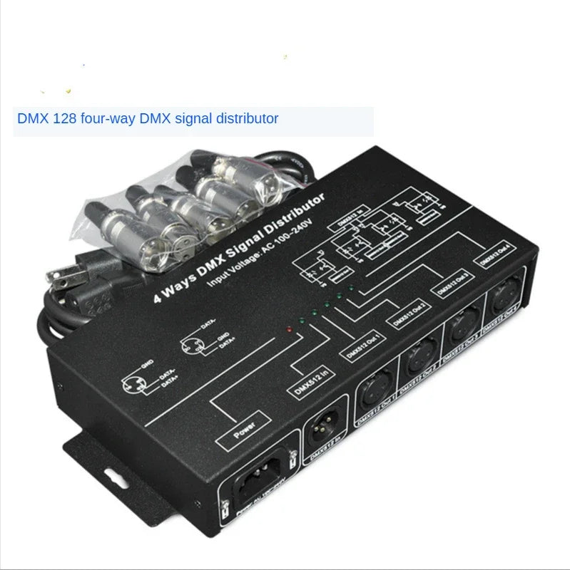 High Power Dmx Led Controller 5CH 10A/CH DMX 512 Decoder Dimmer Driver DC12V-24V MAX 1200W for Led Rgbcw Strip or Light Qme