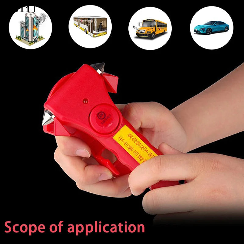 Vehicle Mounted Safety Hammer Rescue Window Breaking Escape Fire Qme
