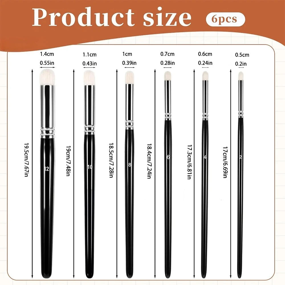 Miniature Paint Brushes Drybrush Set, Acrylic Paint Brushes for Oil, Watercolors, Tabletop, Figurine 3/6/11/17Pcs Qme