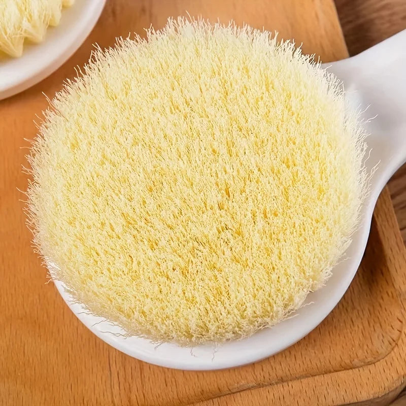 Bath brush with long handle and soft bristles, bath brush with rubbing back, back cleaning brush, bath brush Qme