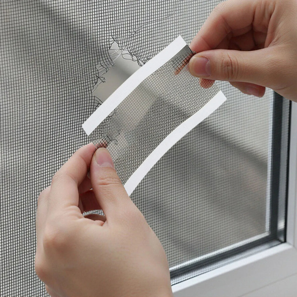 10cm Insect-Resistant Window Screen Repair Patch Fly Screen Window Net Hole Repair Disposable Drain Cover Roll Drain Filter Net Qme