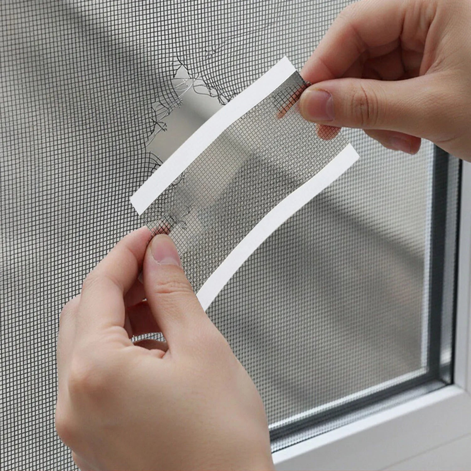 10cm Insect-Resistant Window Screen Repair Patch Fly Screen Window Net Hole Repair Disposable Drain Cover Roll Drain Filter Net Qme