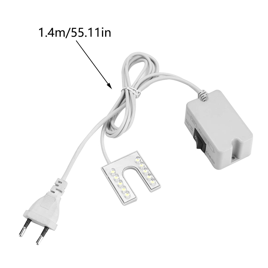 Sewing Machine LED Lamp LED Light Flexible Gooseneck Lamp with Magnetic Base for Sewing Machine Working Gooseneck Lamp Qme