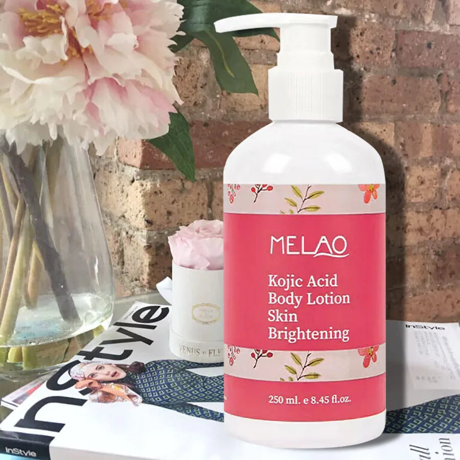 MELAO KOJIC ACID BODY LOTION Skin Brightening Daily Moisturizer & Glowing Skin, Boost Hydrating Qme