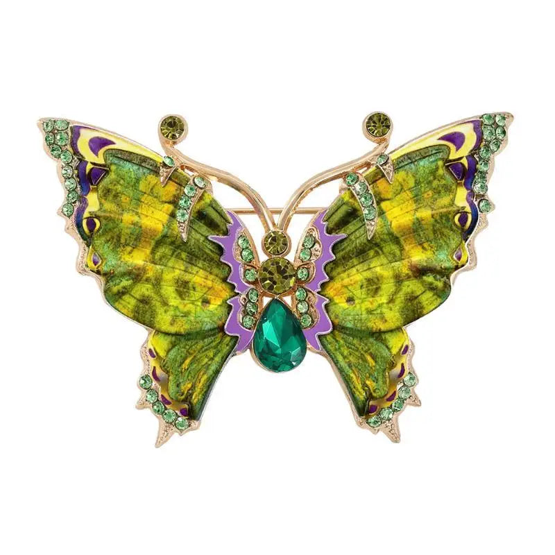 1Pcs Clothing Pin Baroque Luxury Butterfly Design Brooches For Men And Women Fashion Jewelry Accessories Qme A4
