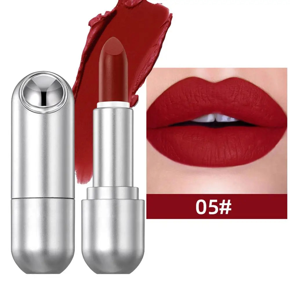 Matte Lipstick Red Smudge-proof Pigment Lip Stick Velvet Nude Pencil Qme 05 China Mainland