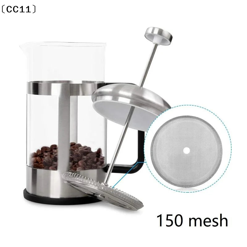 Stainless Steel French Press Filter Screens Reusable Fine Mesh Home Qme
