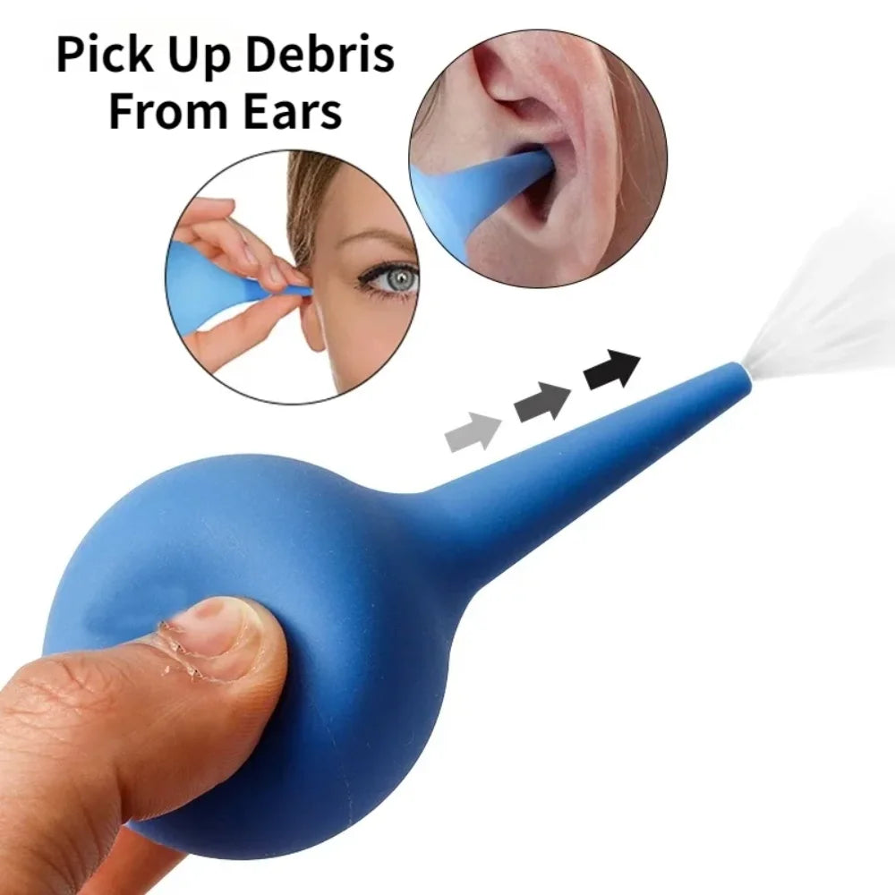 Ear Wax Removal Irrigation Cleaning Syringe Bulb Air Blower Pump Dust Qme
