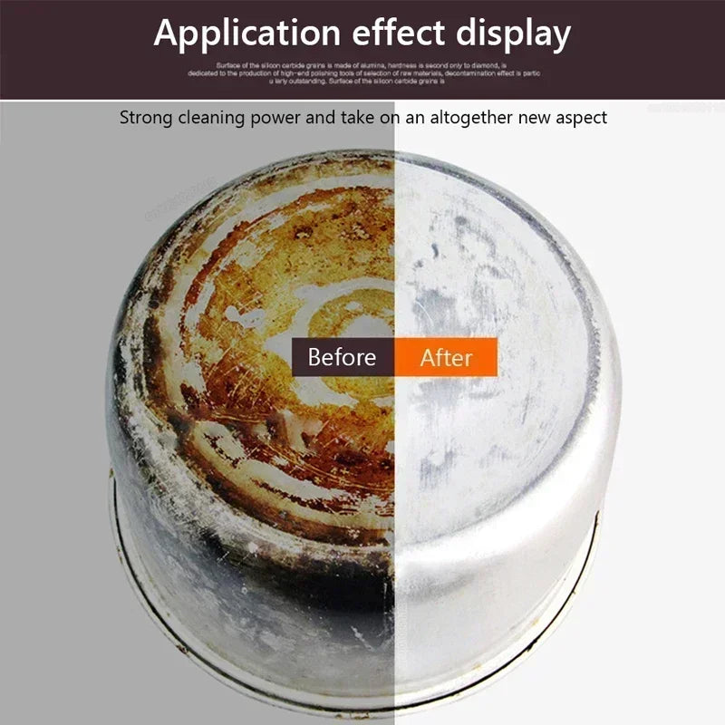 8/1Pcs Magic Sponge Eraser Carborundum Removing Rust Cleaning Brush Descaling Clean Rub for Cooktop Pot Kitchen Sponge Qme
