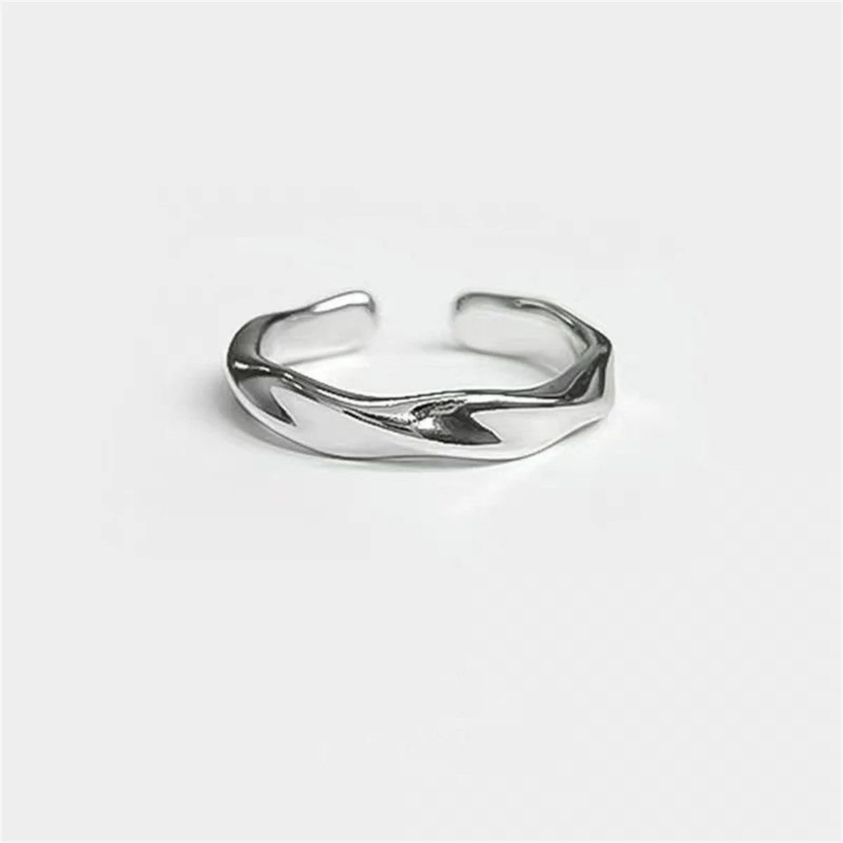 Кольцо Женское Rings For Men Women Trend Design Metal Twist Simple Open Adjustable Finger Ring Jewelry Wedding Qme 1