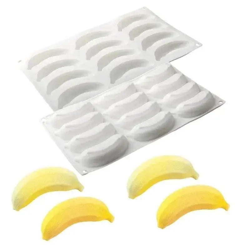 Silicone Cake Moulds Fruits Mousse Cake Molds Orange Apple Pear Mango Strawberry Pinecone Shape Mould Dessert Decorating Tools Qme