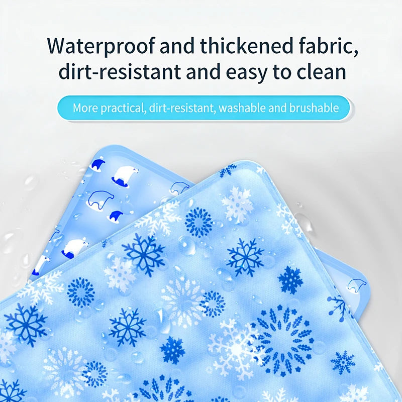 Single Use Cool Soft Ice Cushion Pet Mat Summer Cooling Pad Qme